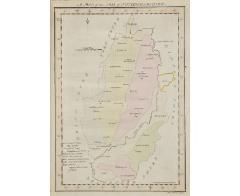 Holt (John). General View of the Agriculture in the County of Lancaster...., 1st edition, 1794,  lacks half-title, folding ha