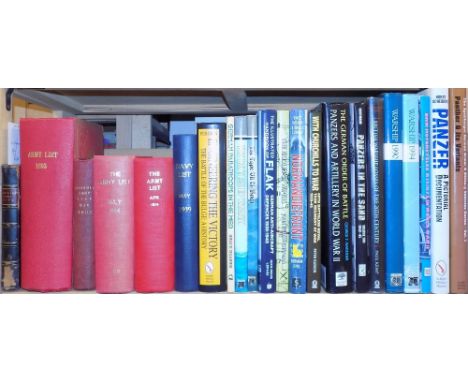 Military. A collection of 19th and early 20th-century Army Lists & regimental histories,  plus modern military reference incl