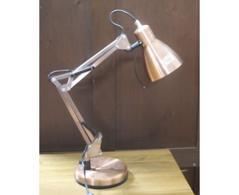 A modern copper effect Anglepoise lamp. CONDITION REPORT: Good use condition. 