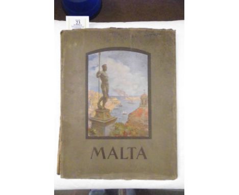 Dingli (Edward Caruana). Malta. The Colour and Life of Malta from Original Paintings, Valletta, circa 1925, 40 tipped-in colo