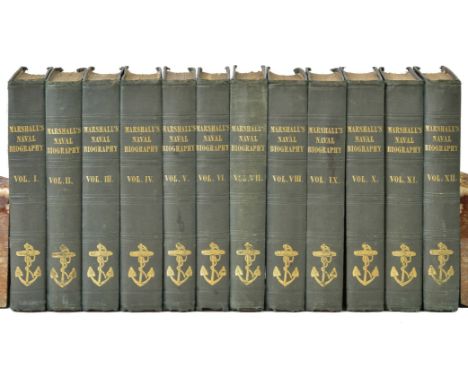 Marshall (John). Royal Naval Biography, 12 volumes, 1st edition, Longman, Hurst, Rees, Orme, and Brown, 1823-35, contents par