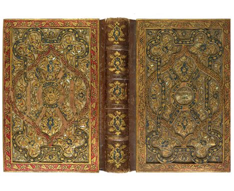 Venetian binding. Venetian Life, by William D. Howells, authorized edition, Leipzig: Bernhard Tauchnitz, 1883,  spotting and 