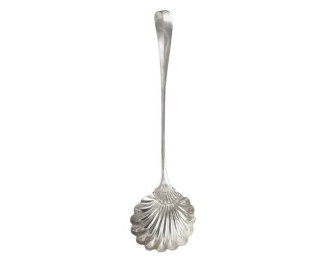 Glasgow - A scarce Scottish provincial soup ladle    Adam Graham, marked Glasgow town mark, AG, Glasgow town mark, AG, of lar