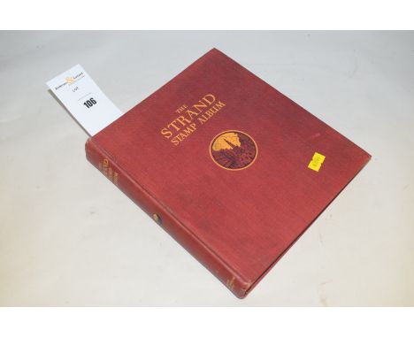 A Strand stamp album, containing: British Colonial and Commonwealth, European, and World stamps.