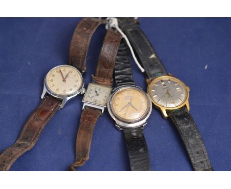 A Roaner Anfibio manual wind wristwatch with date apperture; a Begalis steel cased Art Deco wristwatch; a Smith's De Luxe ste