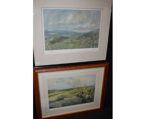 Lionel Edwards - "The Atherstone", from the series "The Hunting Countries of England", signed in pencil, limited edition colo