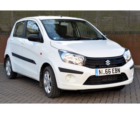 Suzuki Celerio SZ3, NL66 EBN, white, 5-door hatchback, only 1,776 miles, one owner, 5 speed manual gearbox, petrol, 998cc, V5