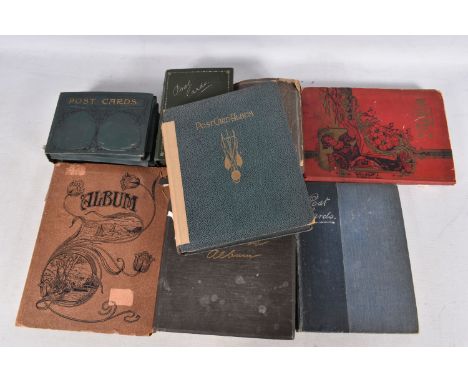 POSTCARDS, Eight Albums containing approximately 876* early 20th century (Edwardian - 1920's) Greetings Postcards, specifical