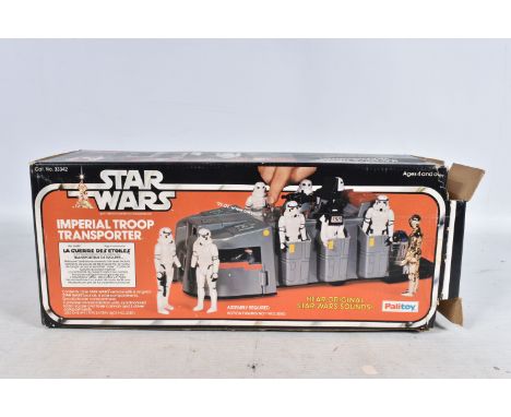 A BOXED PALITOY STAR WARS IMPERIAL TROOP TRANSPORTER, no. 33342, Sellotape has been removed from both ends of the box, includ