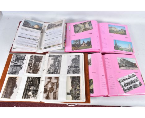 POSTCARDS, Four Albums containing approximately 720* early 20th century and modern Postcards featuring Birmingham and Wolverh