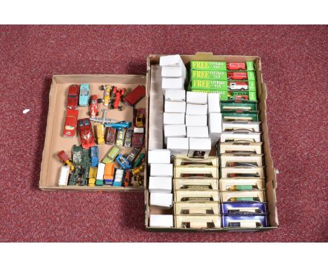 A QUANTITY OF UNBOXED AND ASSORTED PLAYWORN DIECAST VEHICLES, to include Spot-On M.G.A., No.104, Dinky Toys Captain Scarlet S