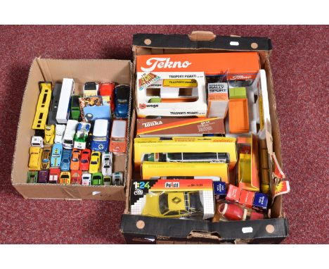 A QUANTITY OF BOXED AND UNBOXED DIECAST VEHICLES, boxed and part boxed mainly lorry/truck models, to include Tekno 1/50 scale