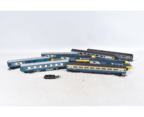 AN UNBOXED LIMA OO GAUGE CLASS 43 INTERCITY 125 HIGH SPEED TRAIN SET, power car No.W43168, dummy power car No.W43167, B.R. In