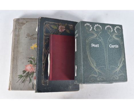 POSTCARDS, Four Albums containing approximately 907* early 20th century (Edwardian - 1920's with exceptions) Greetings Postca