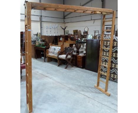A garden ladder frame. 76' wide x 84' wide 