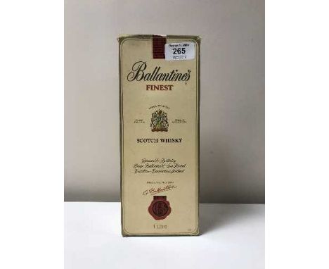 A bottle of Ballatines Finest Scotch whiskey (one litre) 