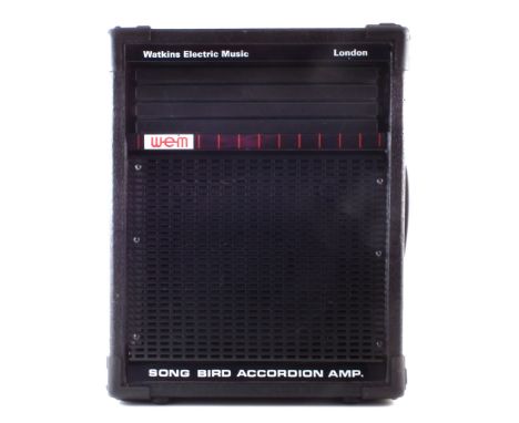 Wem Songbird 200 accordion amplifier, 48cm high (PAT tested but sold as seen)