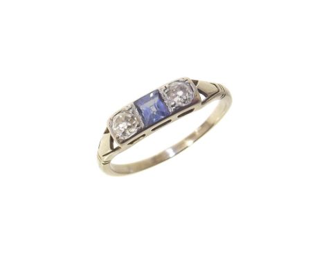 Sapphire and diamond 18ct gold ring Condition reports are not available for our Interiors sales.