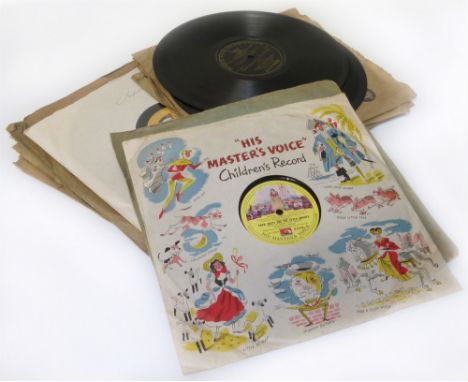 Two H.M.V children's 78's (Snow White), Vera Lynn "If You GO" 78 (Sample-not for sale), Two single sided 78's (Zonophone and 