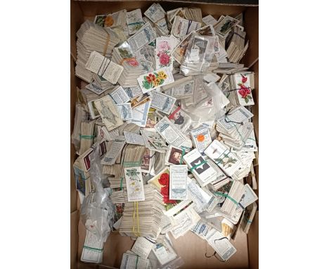 Assorted cigarette cards (box)