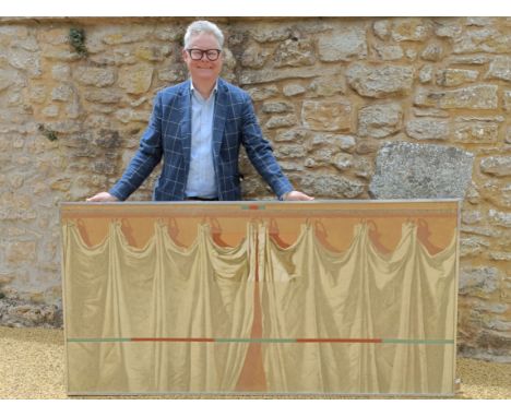 David Shaw (British, 1952 - 1988), a curtain, signed, dated '79, 90 x 180 cm
Possibly subject to Artists Resale Right
From a 