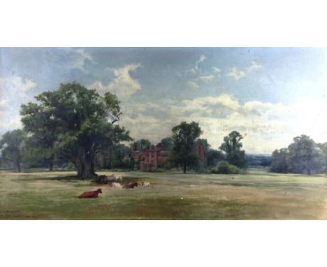 Keeley Halswelle, R.I., A.R.S.A. (British, 1832-1891):
Danbury Palace, oil on canvas, signed lower left 'To the Hon. Mrs Clau