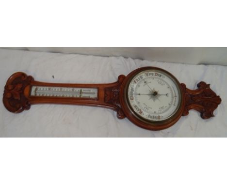 A Victorian mahogany barometer