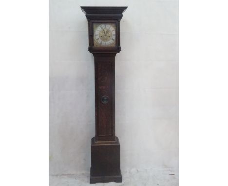 An 18th century oak longcase clock by W. Terry