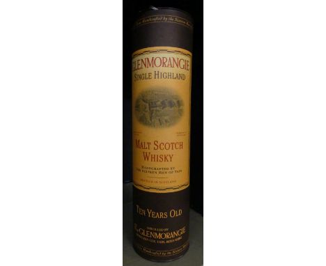 A single bottle Glenmorangie malt Scotch whisky.