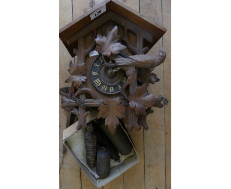 A late 19th/early 20th Century Continental cuckoo clock  