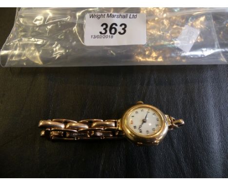 An early 20th century manual wind 9k rose gold bracelet watch, gross weight approx. 25g