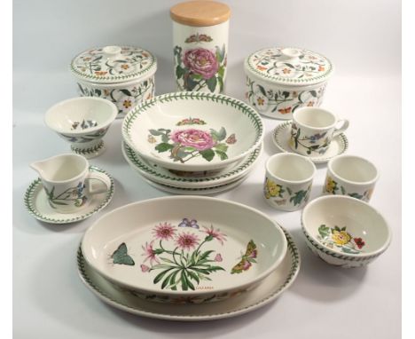 Various items of Portmeirion Botanic Gardens including two tureens, four various serving bowls, storage jar etc.