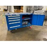 Stanley Blue Wheeled Tool Box Rigging Price: $50