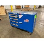 Stanley Blue Wheeled Tool Box Rigging Price: $50
