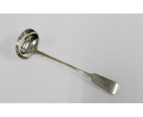 Scottish provincial silver toddy ladle,  fiddle pattern, William Whitecross, Aberdeen c1825,  17cm long 