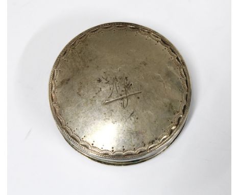 William IV silver patch box, George Richards, London 1833, 4.5cm 