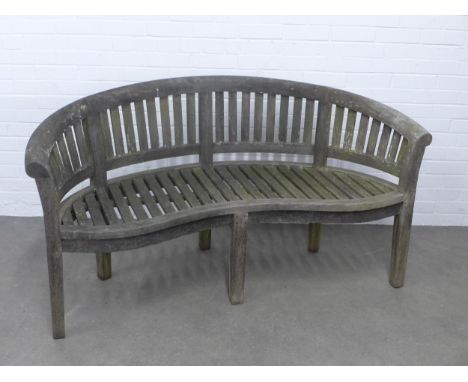 Garden bench, 161 x 85cm.