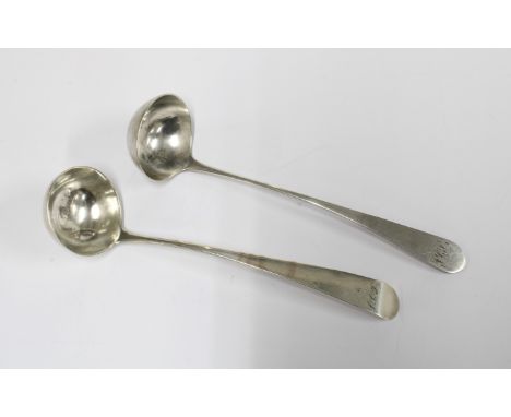 Scottish provincial silver toddy ladle by Nathaniel Gillet, Aberdeen and another by William Whitecross (2)