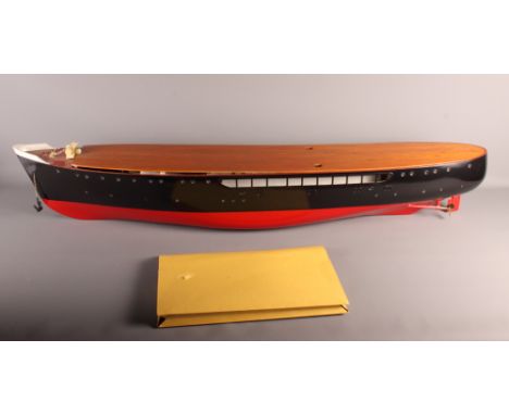 A part built scale model of Trinity House pilot tender "Pathfinder", 44" long, with plans and most parts