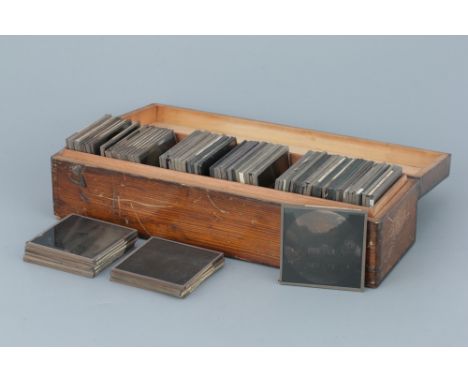 Collection of Isle of White Magic Lantern Slides,images include Shanklin, Alum Pier, beach scenes, Osborne House, along with 
