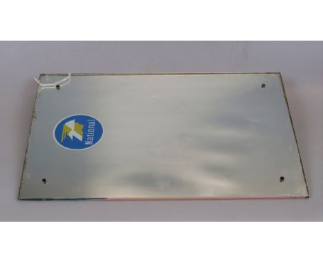Vintage 1960s National Petrol mirror from Thorns Road service station, Stourbridge 