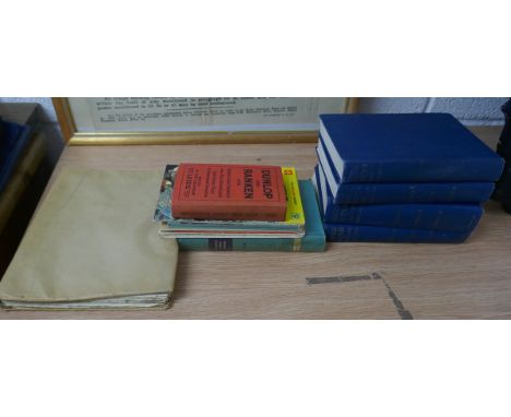 Collection of books to include 1950s motoring, ordinance survey and Morris Minor workshop manual 
