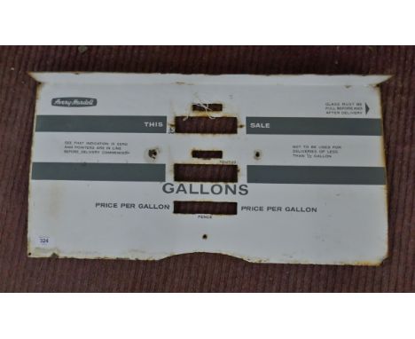 Original Avery-Hardoll enamel petrol pump display - Approx size: 68cm x 35cm 
