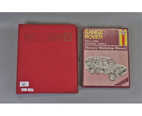 Range Rover Repair Operations manual together with a Haynes Range Rover manual for 1970-1985 models 