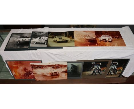 Collection of vintage rally photos etc