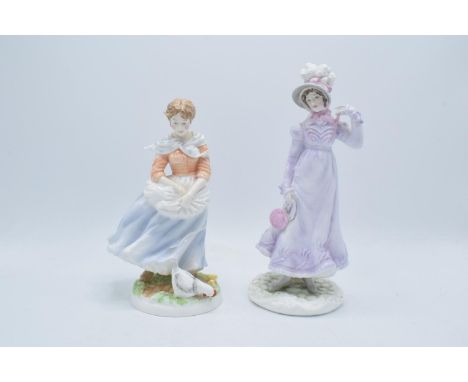 Royal Worcester figures to include 1818: The Regency and Old County Ways, both limited edition (2). In good condition with no