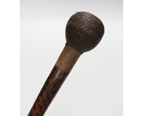 A Zulu hardwood Knobkerrie, 56cm long