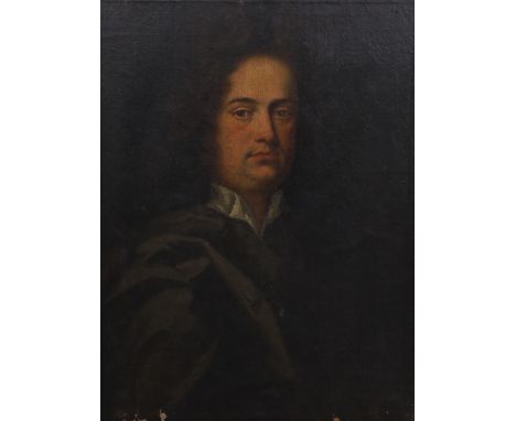 19th century English School, oil on canvas, Portrait of a gentleman in the 18th century manner, 71 x 54cm