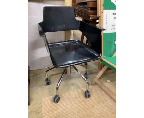 An Armet B32 swivel desk chair, width 57cm, height 83cm