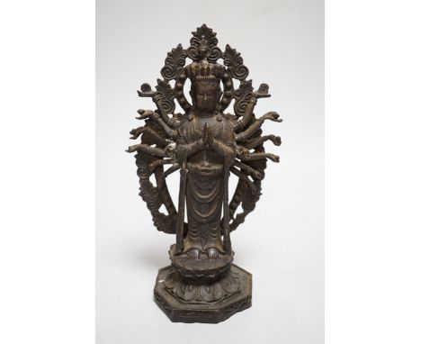 A bronze figure of Avalokiteshvara, 25cm high